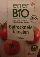 Mängden socker i BioTomaten getrocknet, gesalzen