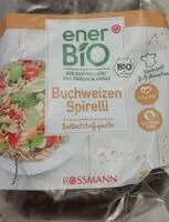 Mängden socker i Buchweizen Spirelli