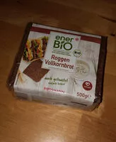 Mängden socker i Ener Bio Roggen Vollkornbrot