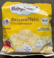 Mängden socker i Reiswaffeln Apfel-Banane