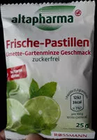 Mängden socker i Frische-Pastillen
