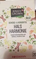 Mängden socker i Hals Harmonie Gewürz-und Kräutertee
