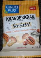 Mängden socker i Knabberkram geröstet (Mandel, Cashew, Haselnuss, Pecanuss)