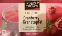 Mängden socker i Cranberry-Granatapfeltee