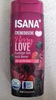 Mängden socker i Isana Cremedusche Berry Love