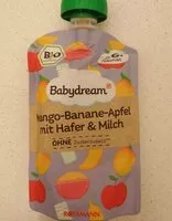 Mängden socker i Baby dream Mango-Banane-Apfel mit Hafer&Milch