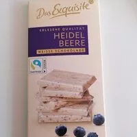 Mängden socker i Heidelbeere weisse Schokolade