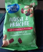 Mängden socker i Nüsse und Früchte