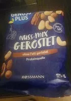 Mängden socker i Nuss-Mix geröstet