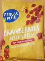 Mängden socker i Cranberries Geschnitten