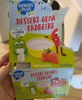 Mängden socker i Dessert Genuss Erdbeere