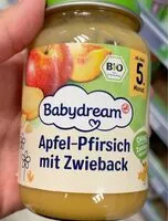 Mängden socker i Apfel Pfirsich mit Zwieback