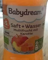 Mängden socker i Saft+Wasser Multifrucht mit Karotte