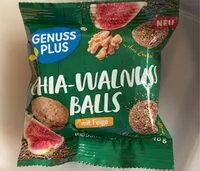 Mängden socker i chia-walnuss balls