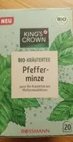 Mängden socker i BIO- Kräutertee Pfefferminze