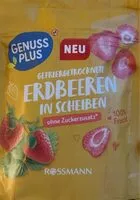 Mängden socker i Gefriergetrocknete Erdbeeren in Scheiben