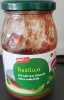 Mängden socker i Basilika Pastasauce