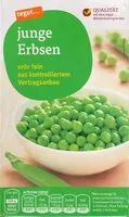 Mängden socker i junge Erbsen