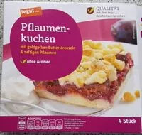 Mängden socker i Pflaumenkuchen