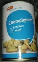 Mängden socker i Champignons in Scheiben III. Wahl