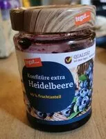 Mängden socker i Konfitüre extra Heidelbeere