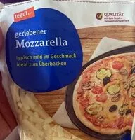 Mängden socker i geriebener Mozzarella