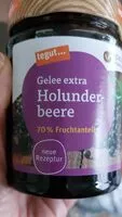 Mängden socker i Gelee extra Holunderbeere
