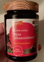 Mängden socker i Gelee extra Rote Johannesbeere
