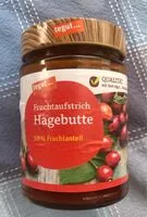 Mängden socker i Fruchtaufstrich Hagebutte