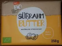 Mängden socker i Süßrahm Butter
