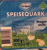 Mängden socker i Speisequark Magerstufe