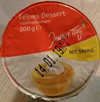 Mängden socker i Feines Dessert Vanillegeschmackmit Sahne