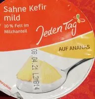 Mängden socker i Sahne-Kefir auf Ananas