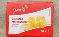 Mängden socker i Deutsche Markenbutter mildgesäuert