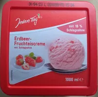 Mängden socker i Erdbeer-Fruchteiscreme