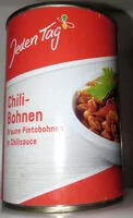 Mängden socker i Chilli-Bohnen - Braune Pintobohnen in Chilisauce