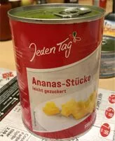 Mängden socker i Ananas-stücke