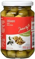 Mängden socker i Oliven, grün, entsteint
