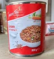 Mängden socker i Linsen mit Suppengrün