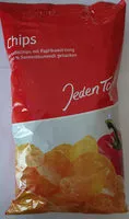 Mängden socker i Kartoffelchips Paprikawürzung