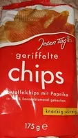 Mängden socker i geriffelte chips