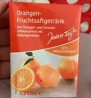 Mängden socker i Orangen Fruchtsaftgetränk