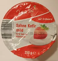 Mängden socker i Sahne kefir mild erdbeere