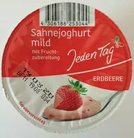 Mängden socker i Sahnejoghurt mild Erdbeer