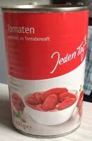 Mängden socker i Tomaten, geschält, in Tomatensaft