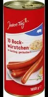 Mängden socker i Bockwürste