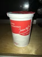 Mängden socker i Reine Buttermilch