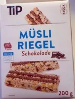 Mängden socker i Müsli Riegel Schokolade
