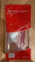 Mängden socker i Delikatess bacon