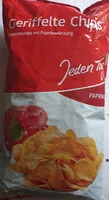 Mängden socker i Geriffelte chips
